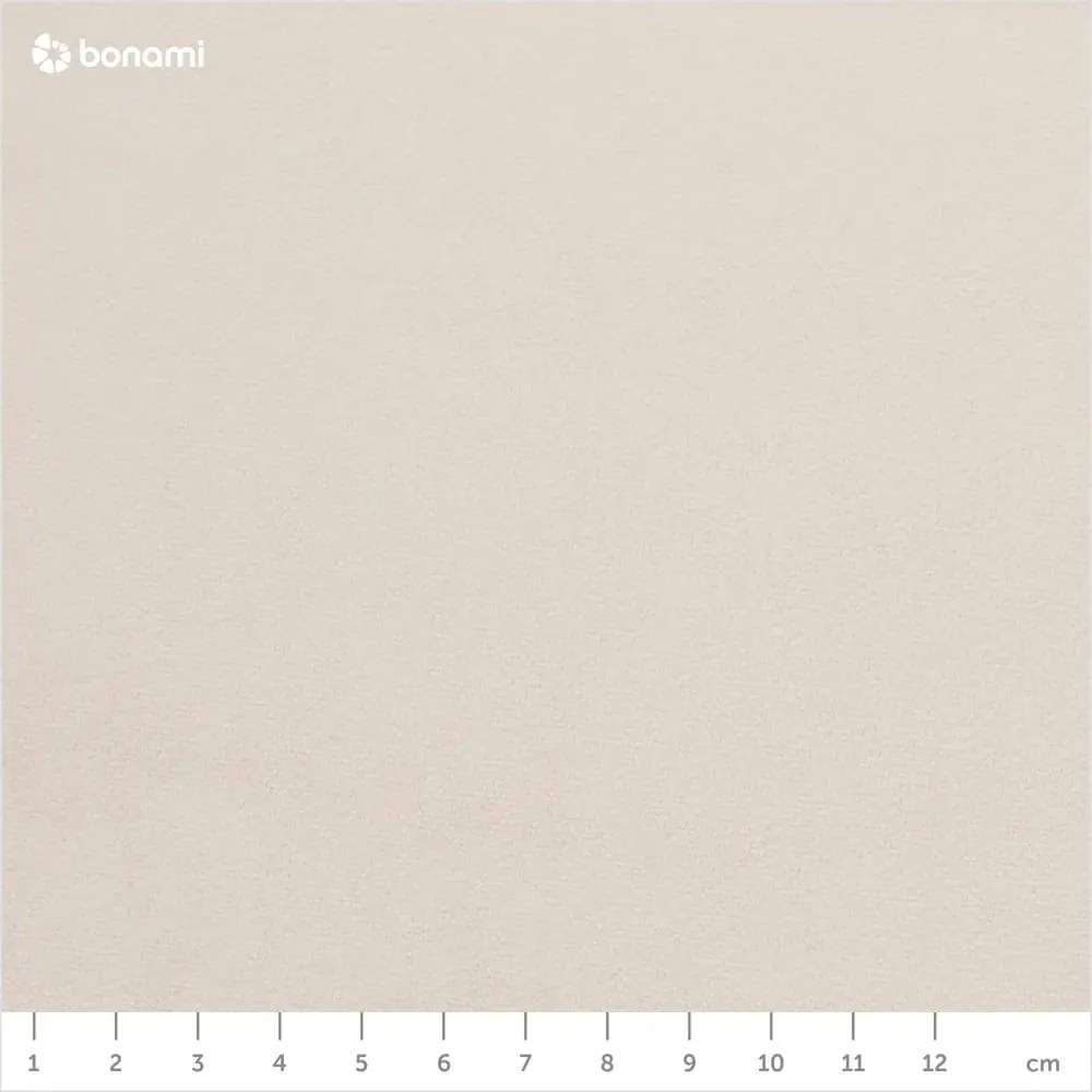 Białe/kremowe tapicerowane łóżko dwuosobowe bez stelaża 140x200 cm Leira – Meise Möbel