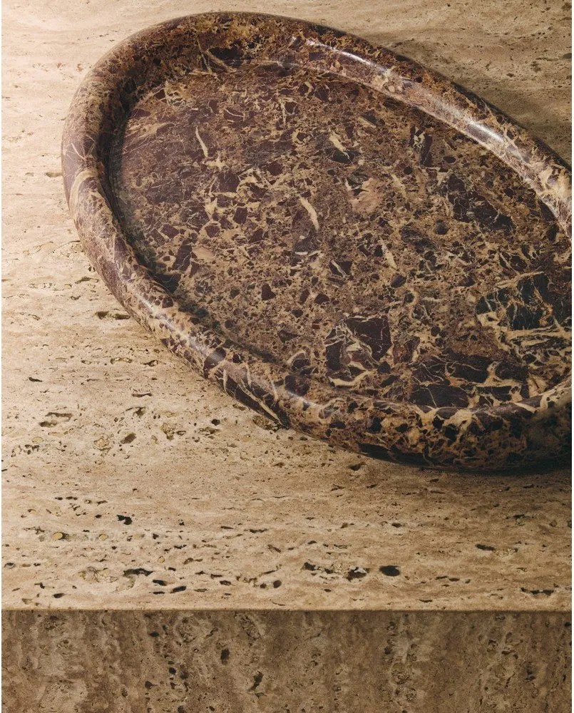 Marmurowa taca dekoracyjna 28x43 cm Lenorel – Kave Home