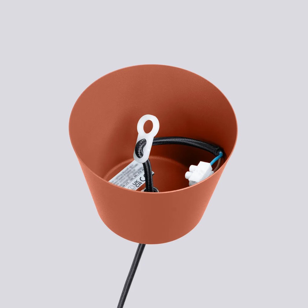 Lampa wisząca BILO ochra czerwona SOLLUX  LIGHTING