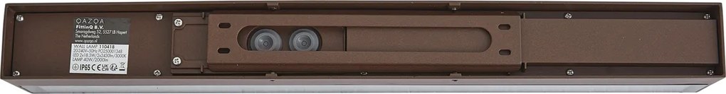 Industrialna lampa ścienna zewnętrzna rdzawobrązowa 55 cm z LED IP65 - Hannah