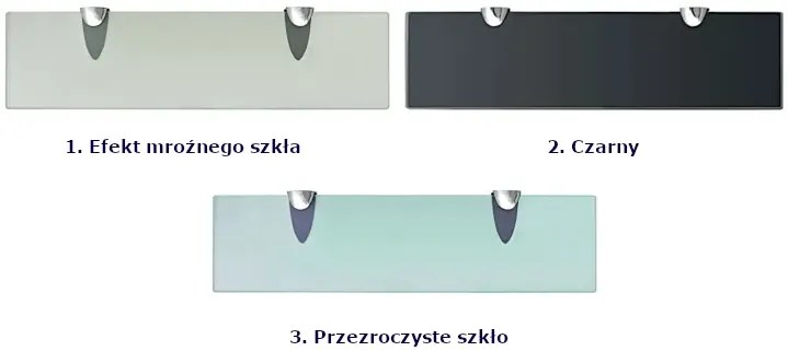 Mleczna wąska półka szklana 40x10 - Imker
