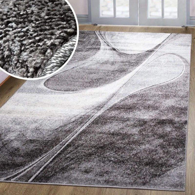 Dywan nowoczesny Perlage Geometria szary 200 cm x 300 cm