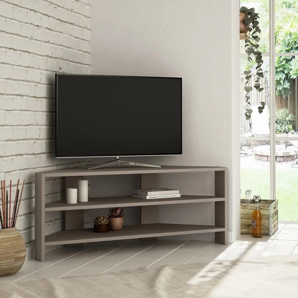 Beżowa szafka pod TV 114x45x36 cm Thales Corner – Kalune Design