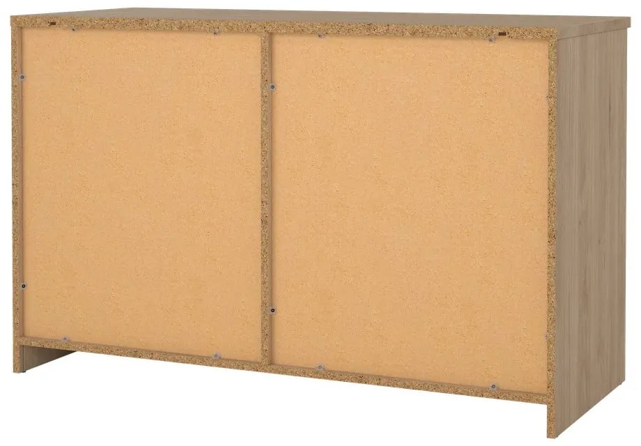Komoda w dekorze dębu z drzwiami przesuwnymi w naturalnym kolorze 119x76x50 cm Naia – Tvilum