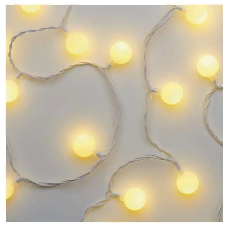 LED Zewnętrzny łańcuch bożonarodzeniowy 40xLED/9m IP44 ciepła biel