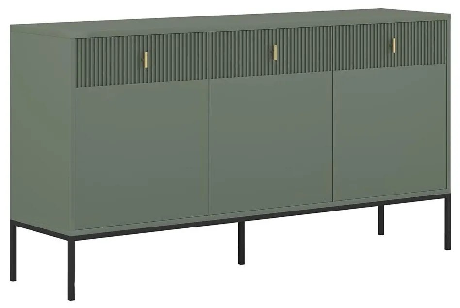 Komoda SUE zielona/czarna