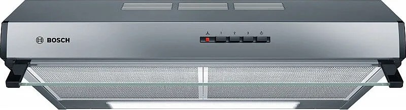 Okap kapturowy BOSCH 60 cm stal nierdzewna 350 m³/h, 3 prędkości, LED, zmywalny filtr aluminiowy, odprowadzanie lub recyrkulacja