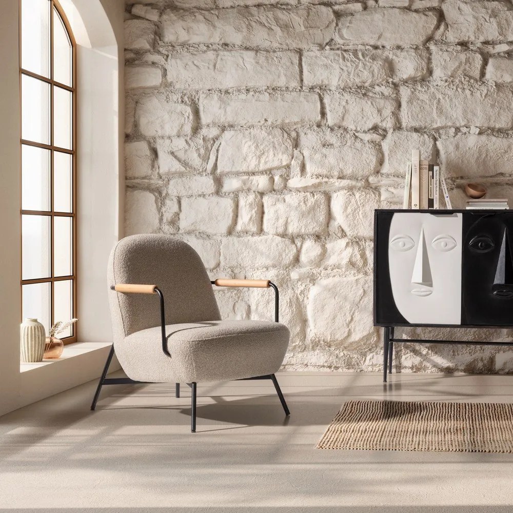 Beżowy fotel Regi – MOME