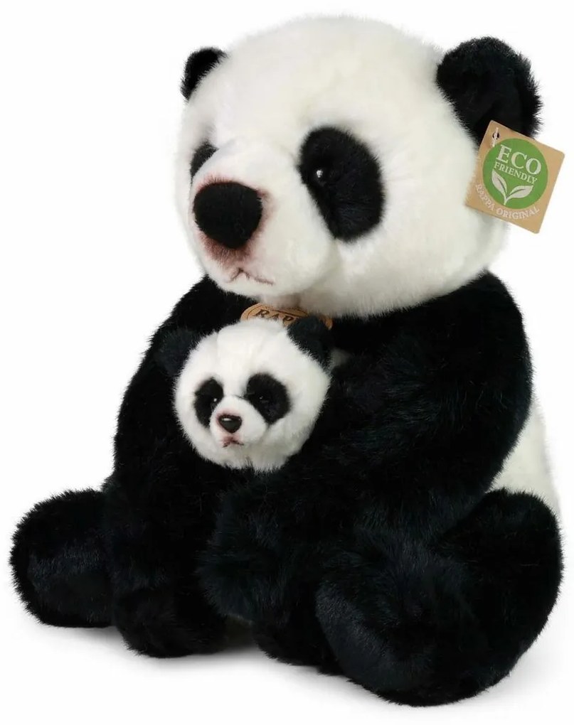 Rappa Pluszowa panda z młodym 27 cm ECO-FRIENDLY