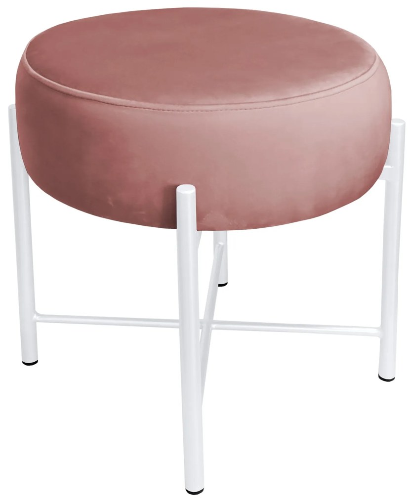 Taboret Pola noga metalowa biała MG58