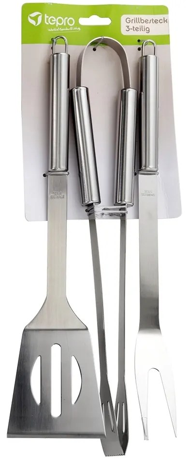 Tepro 8520 Zestaw przyborów do grillowania ze stali nierdzewnej, 3 szt.
