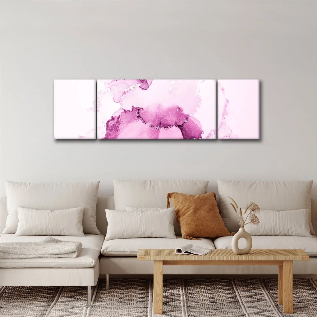Obraz - Różowy wystrój (170x50 cm)