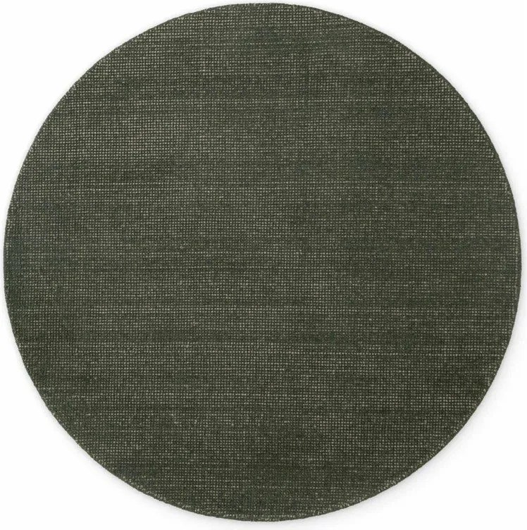 Ciemnozielony wełniany okrągły dywan tkany ręcznie ø 200 cm Greenwich – Ted Baker