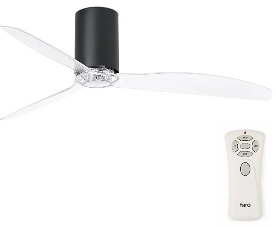 FARO 32041 - Wentylator sufitowy MINI TUBE FAN z pilotem matowy