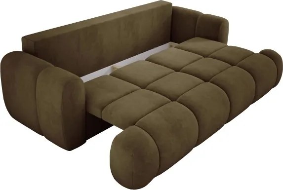 Sofa Kanapa BOMO 3 osobowa z funkcją spania i pojemnikiem w tkaninie SALVADOR 10 WERSAL
