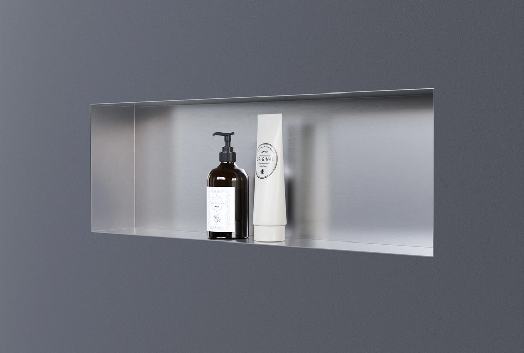 Półka wnękowa ścienna ze stali nierdzewnej NT206010X