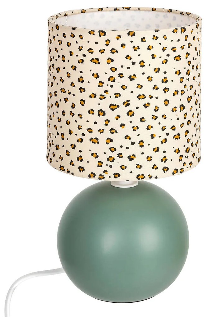 Lampka z abażurem w cętki LEOPARD, Ø 13 cm