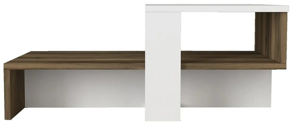 Stolik konferencyjny Chain White and Walnut