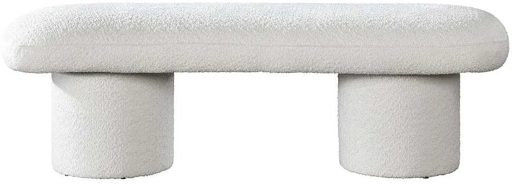 Ławka z bukli - Biały - CONOMO