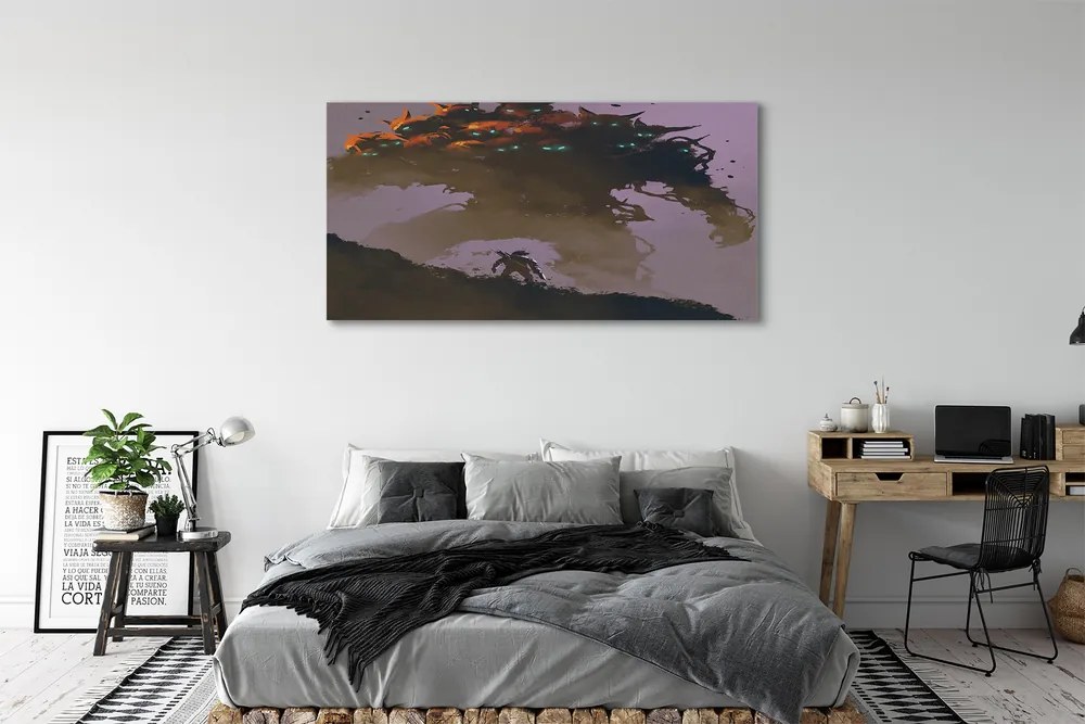 Obraz drukowany na płótnie Człowiek z Głowami