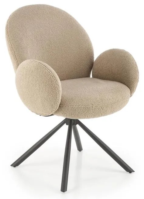 Krzesło do jadalni KIVA, 1 szt., brązowe