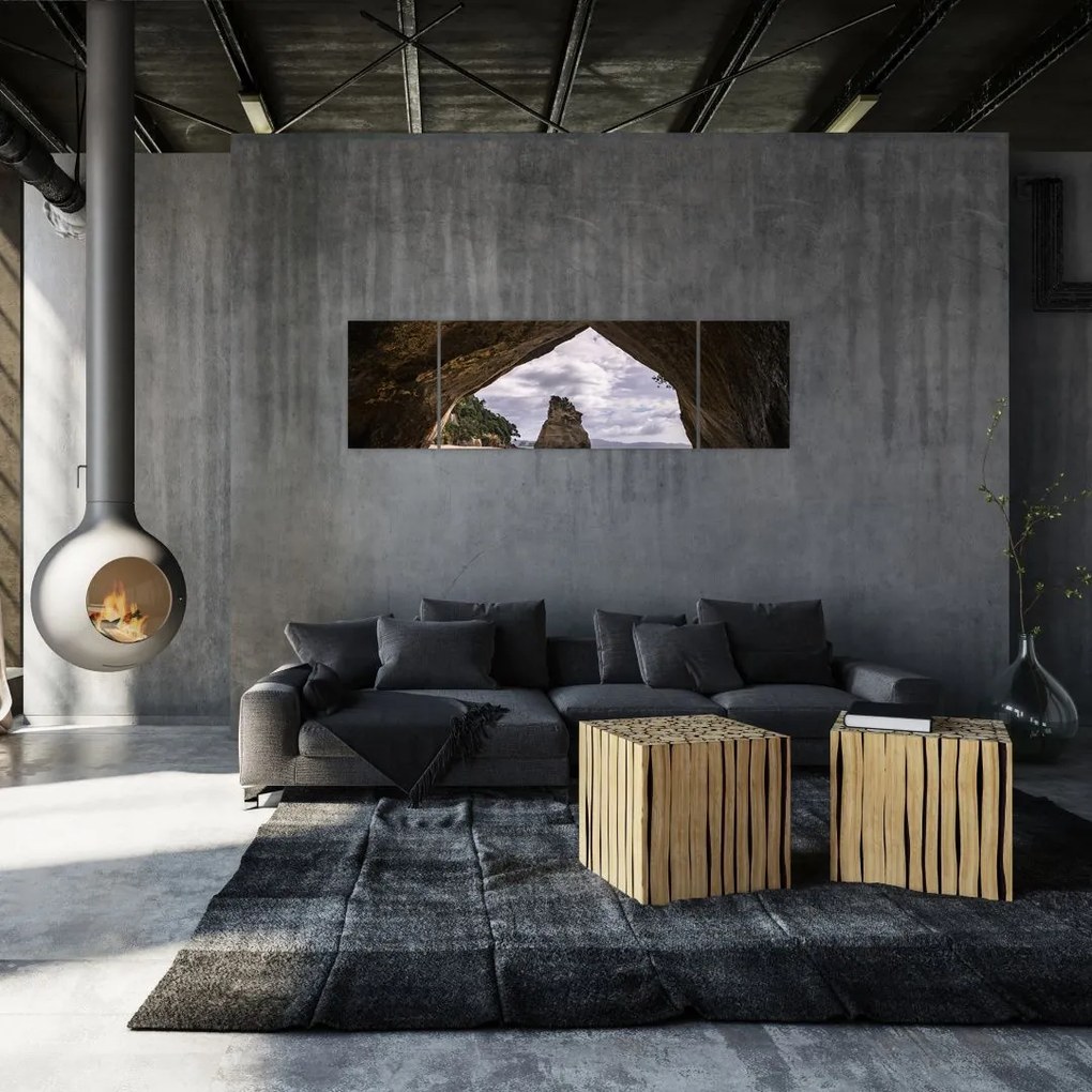 Obraz z jaskini, Nowa Zelandia (170x50 cm)
