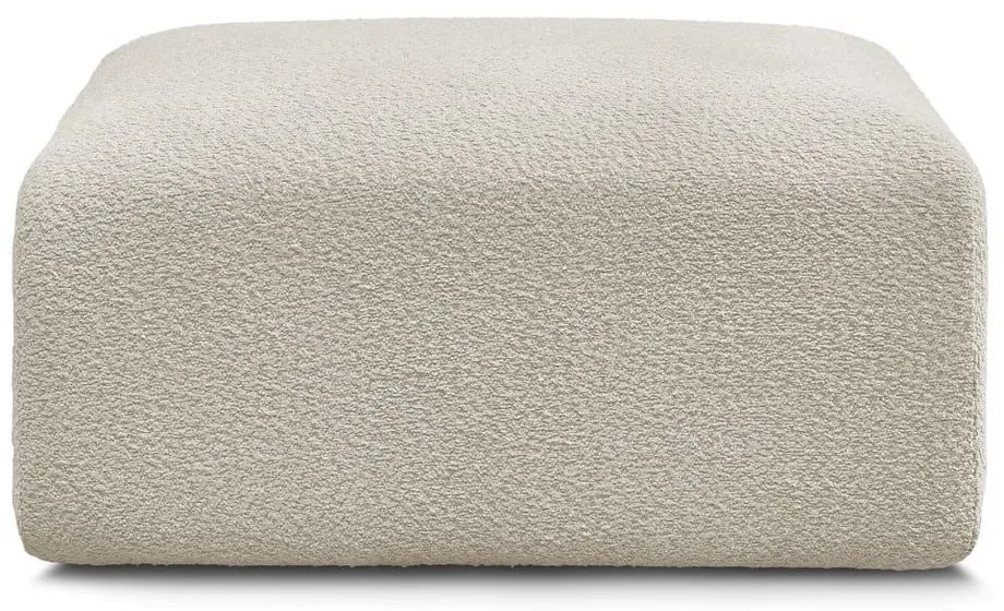Beżowy podnóżek z materiału bouclé Tina – Bobochic Paris
