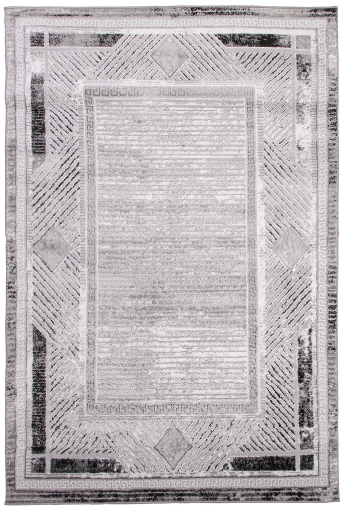 Dywan Brico Ramka czarna 133x190 Prostokąt