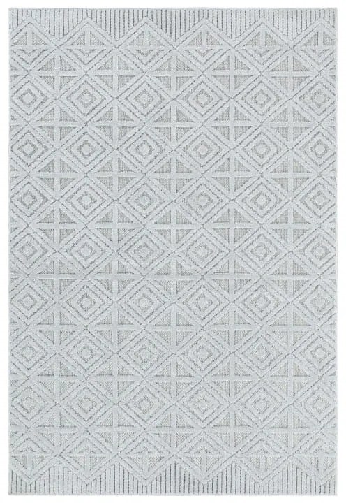Dywan sznurkowy Bahama ornament kremowo-szary 200 cm x 290 cm