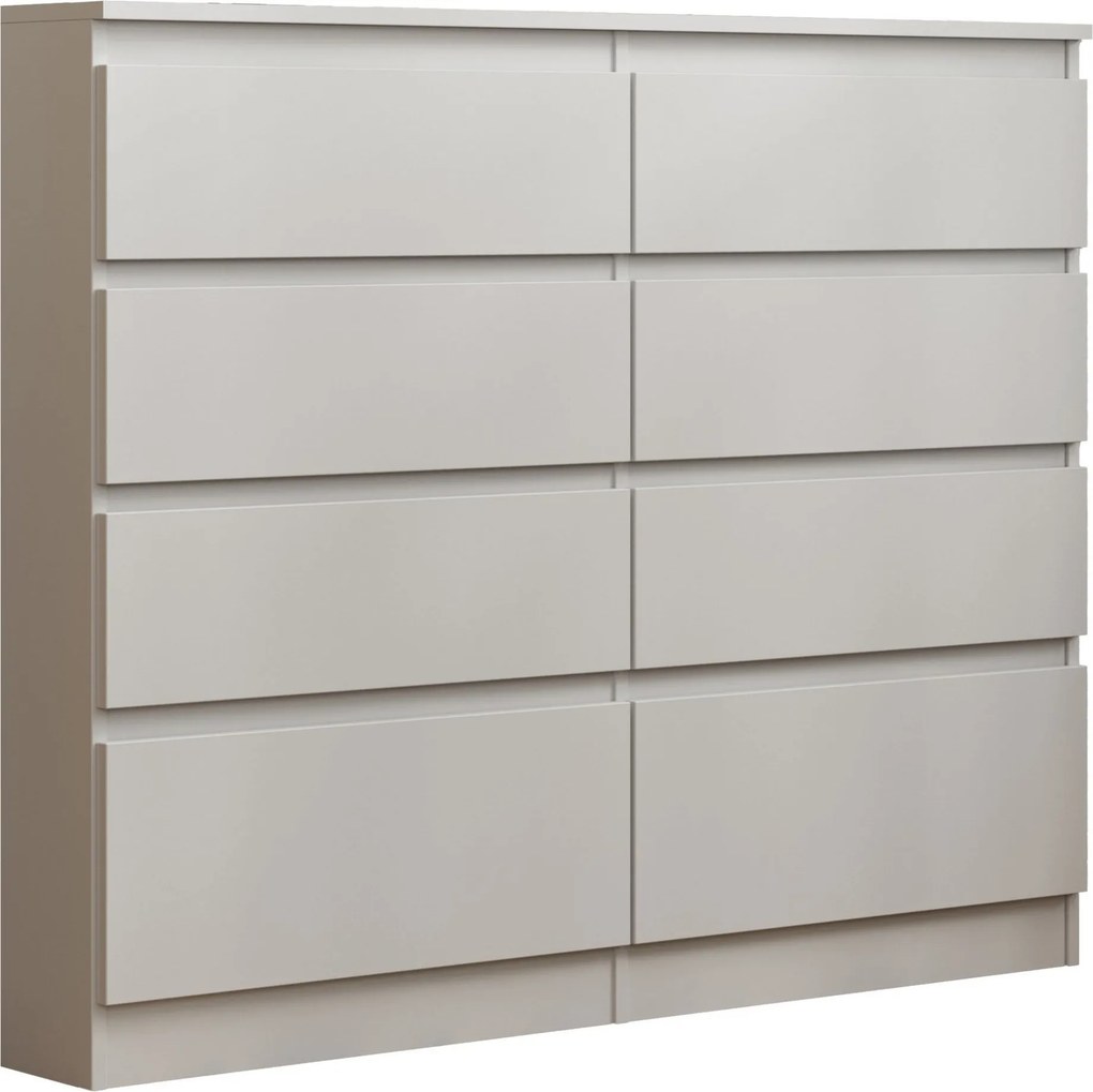 Komoda ADRIANO - Biały / Front Biały / 120 cm