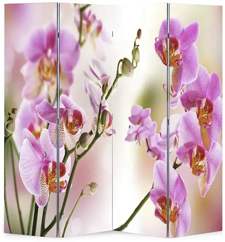 Rokładany parawan z nadrukiem kwiatowym W8-W58