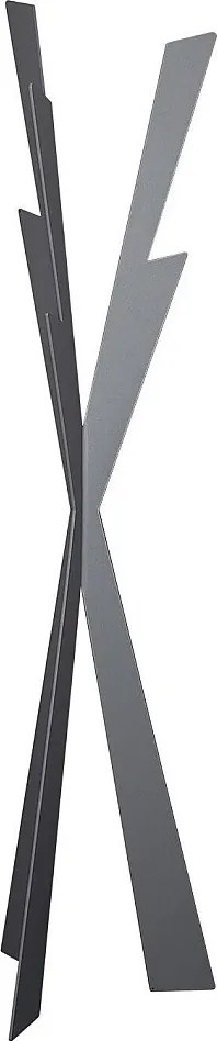 Zeus wieszak stojący 40x177 cm, żelazo błoto, nowoczesny design, przedpokój, sypialnia, gabinet, made in Italy