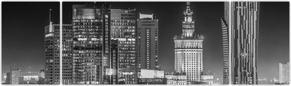Obraz - Czarny i biały Nowy Jork (170x50 cm)