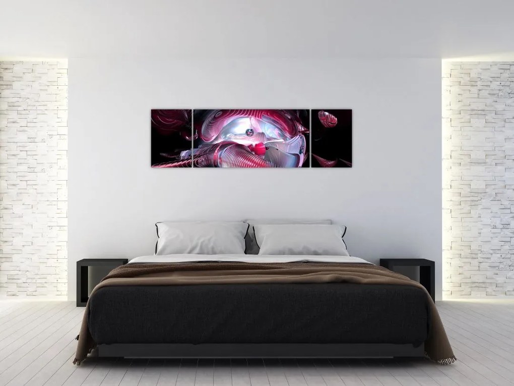Obraz - Abstrakcja, kosmiczne robaki (170x50 cm)