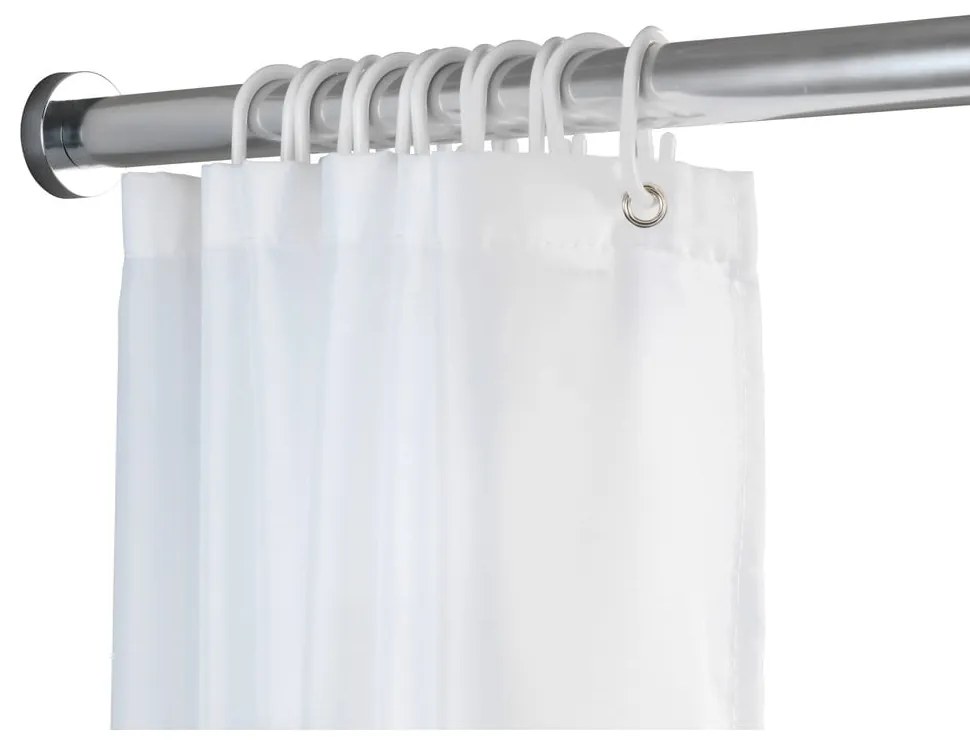Drążek teleskopowy w kolorze srebra do łazienki Wenko Luz, dł. 110-185 cm