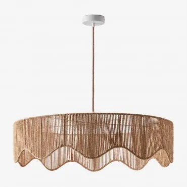 Lampa Sufitowa Z Plecionego Papieru Aoife Miel - Sklum