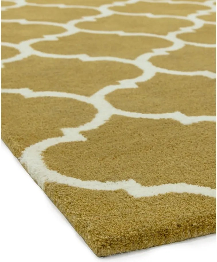 Wełniany dywan tkany ręcznie w kolorze ochry 160x230 cm Albany – Asiatic Carpets