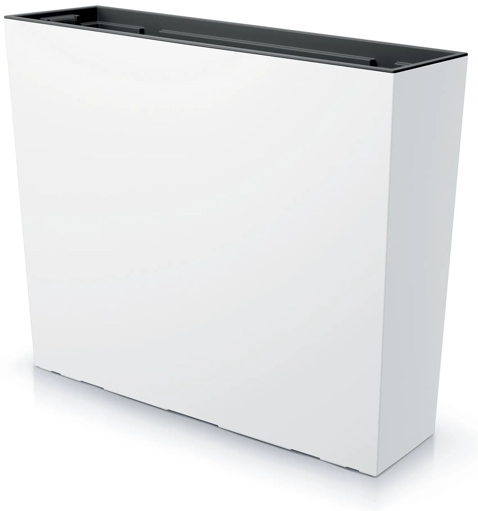Donica ogrodowa z wkładem Urbi Case Tower 77 x 23,5 x 68,5 cm biały PROSPERPLAST