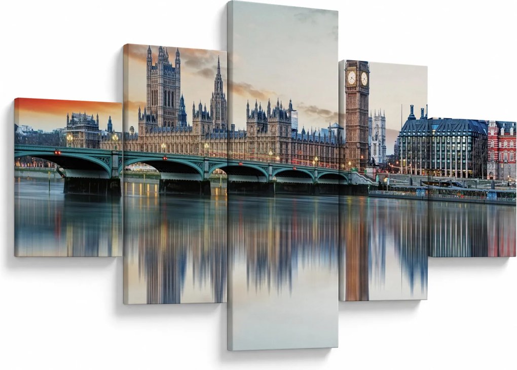 Obraz - Houses of Parliament w Londynie (125x70 cm)