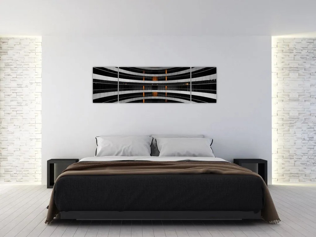 Abstrakcyjny obraz - budynek (170x50 cm)