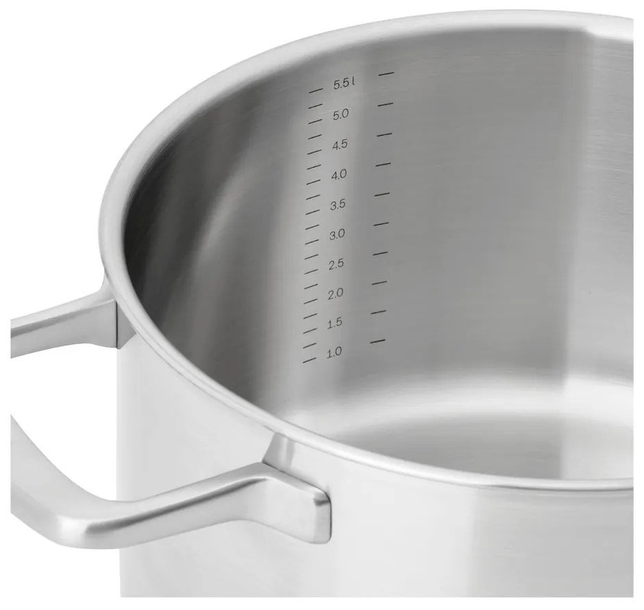 Garnek ze stali nierdzewnej z pokrywką odpowiedni na indukcję 5,5 l Lucca 3.0 – FABINI