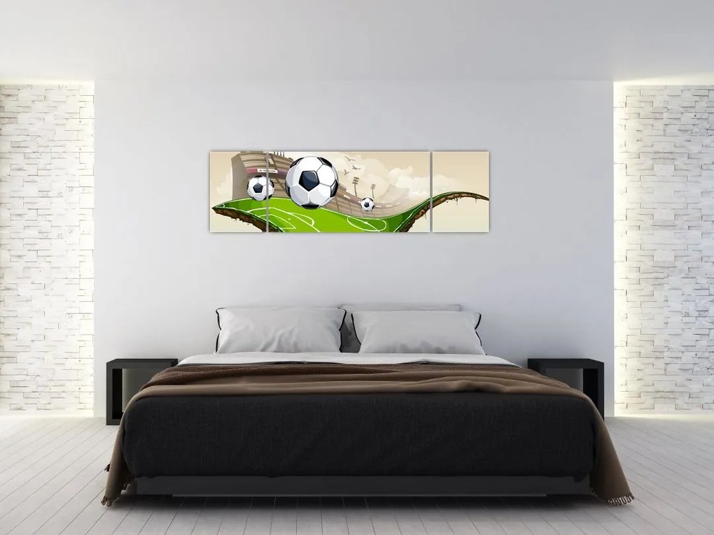 Obraz - Boisko do piłki nożnej (170x50 cm)
