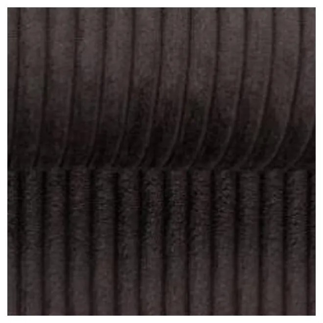 Ciemnobrązowy sztruksowy szezlong Lord – Ropez