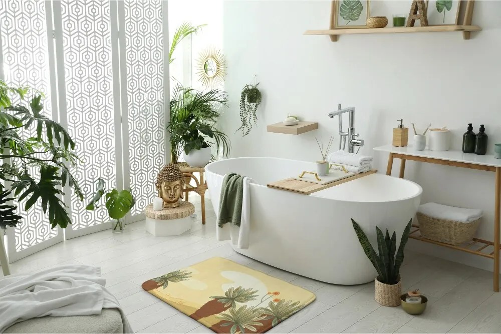 Dywanik do łazienki Dywanik do łazienki Palmy