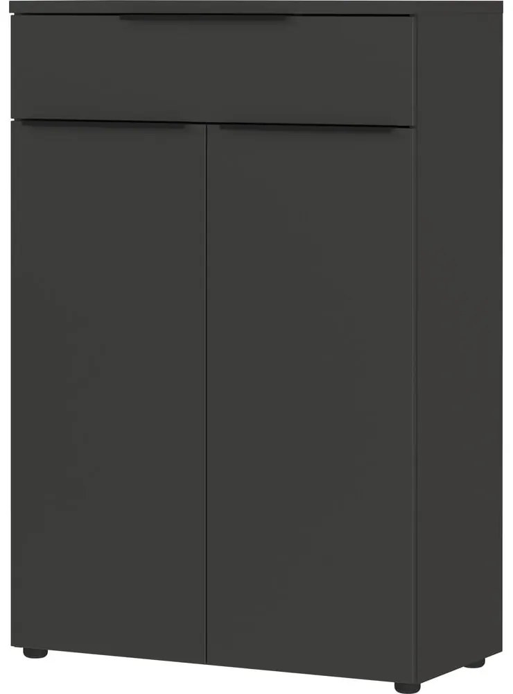 Antracytowa wysoka komoda 81x120 cm Mailand – Germania