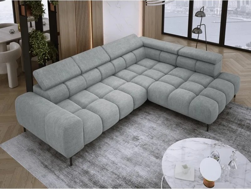 Narożnik PLAZA L Prawostronny w tkaninie CLOUD 81 WERSAL