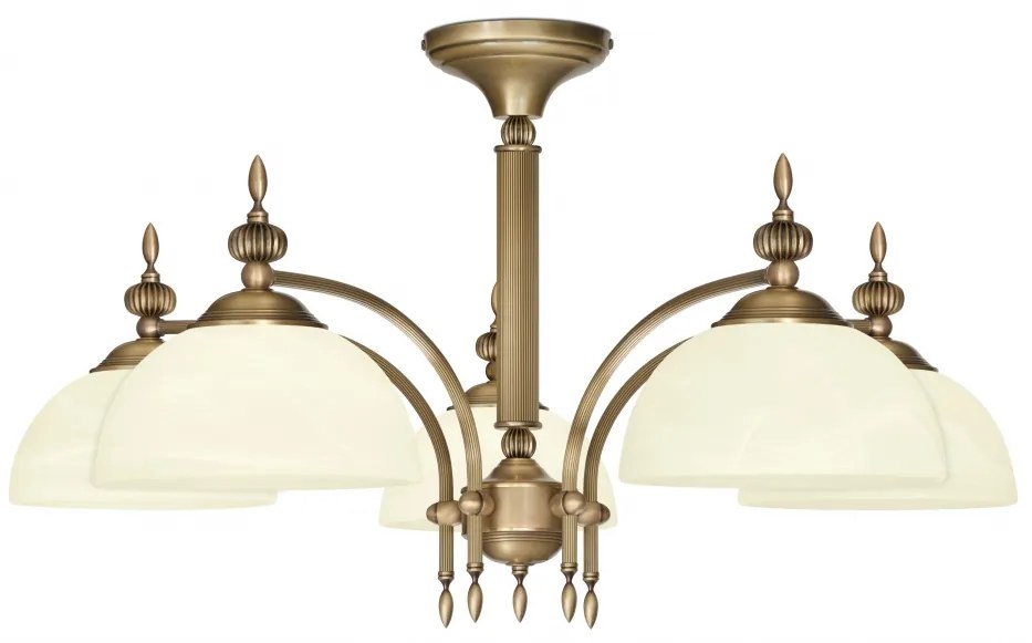 Niski złoty klasyczny żyrandol H-S5KN