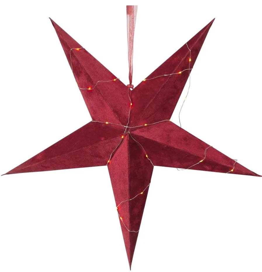 Eglo 410749 - LED Dekoracja bożonarodzeniowa VELVET 40xLED/0,06W/3xAA czerwona