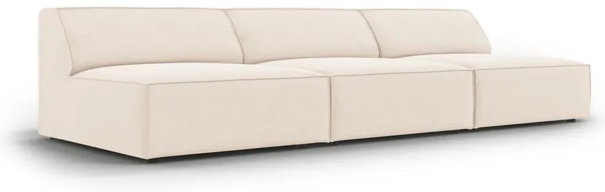 Kremowa aksamitna sofa 240 cm Jodie – Micadoni Home