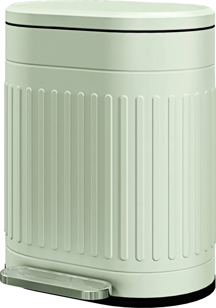HOMCOM Kosz na śmieci 20L z pokrywą pedałem, wyjmowanym pojemnikiem i funkcją Soft-Close, 36,5 x 31,2 x 45 cm, zielony | Aosom PL